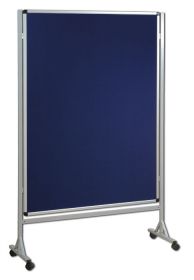 Mobilna ścianka tekstylna (niebieski-unijny) 120x180 cm
